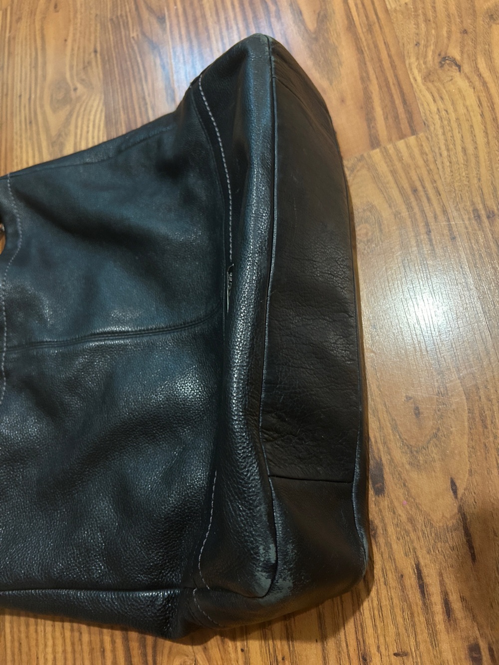 Coach Black Pebbled Leather Shoulder Hobo Bag - Picture 8 of 9
